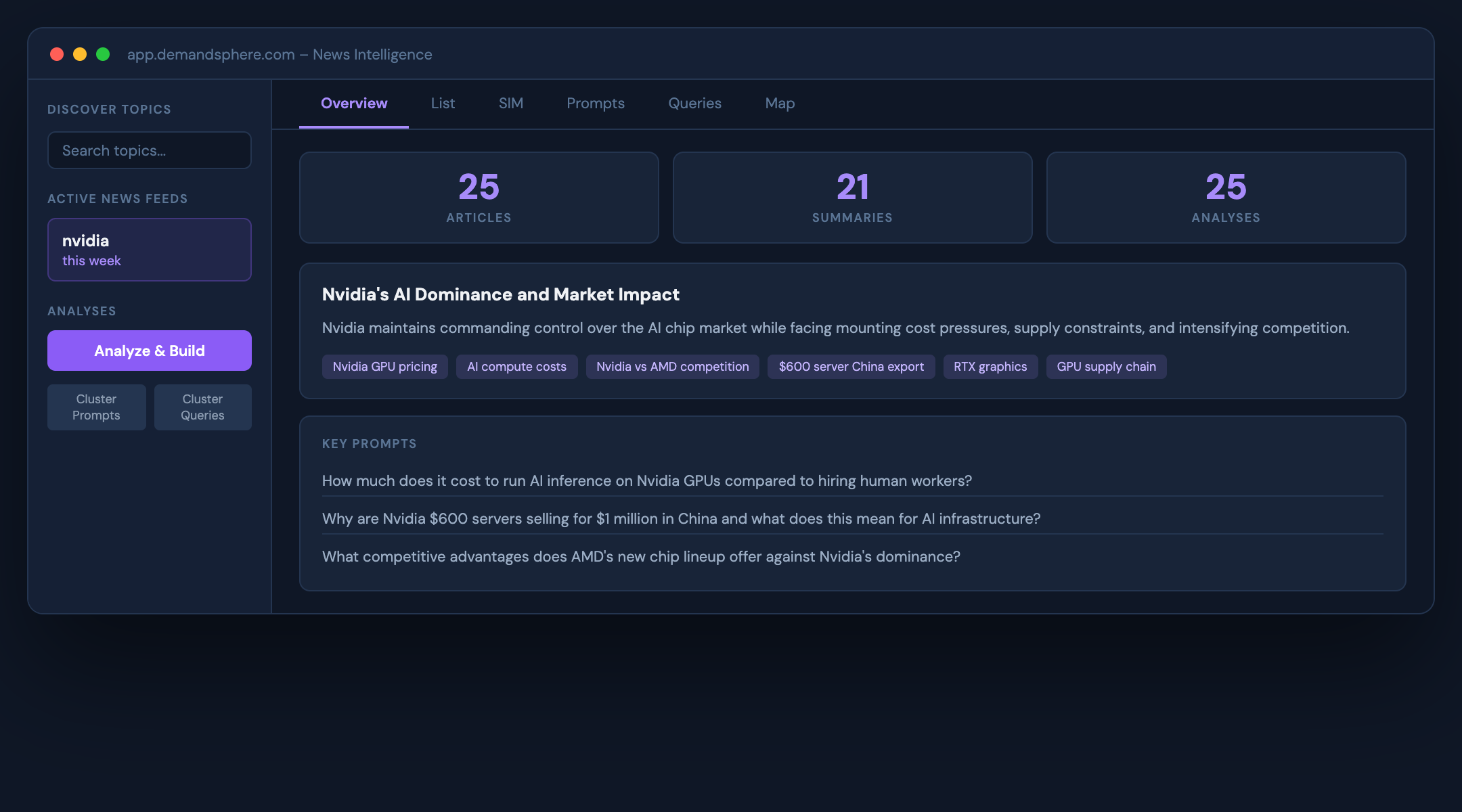 News Intelligence: turn breaking news into search strategy