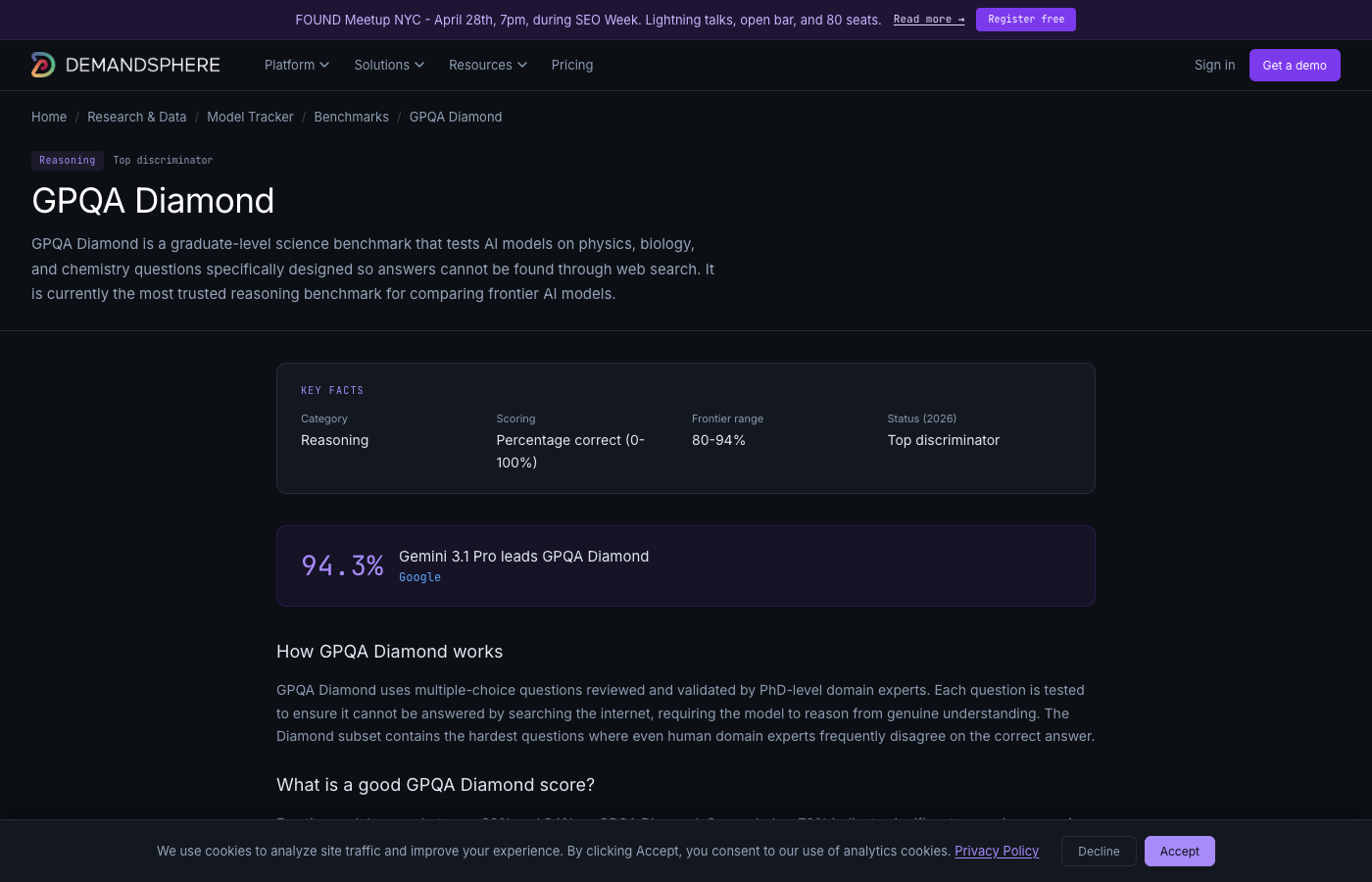 GPQA Diamond benchmark guide