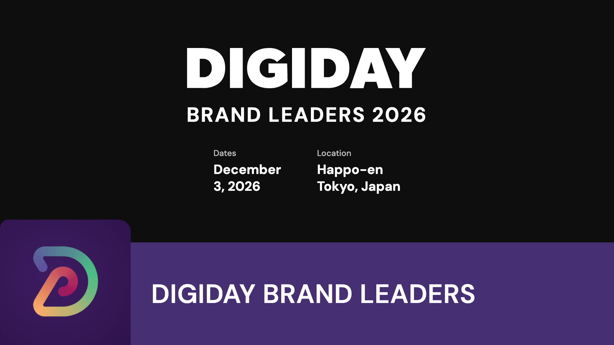 DIGIDAY BRAND LEADERS 2026