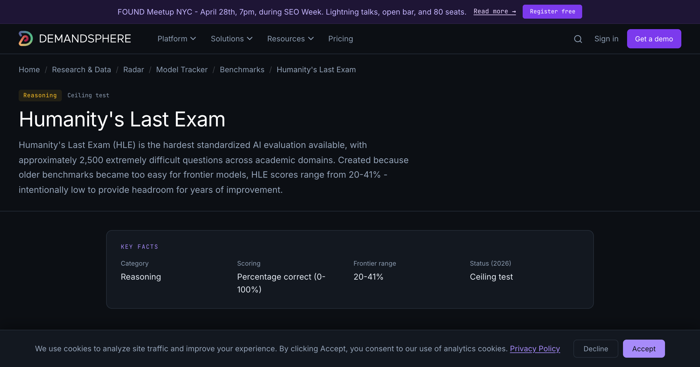 Humanity's Last Exam - AI Benchmark Explained | DemandSphere