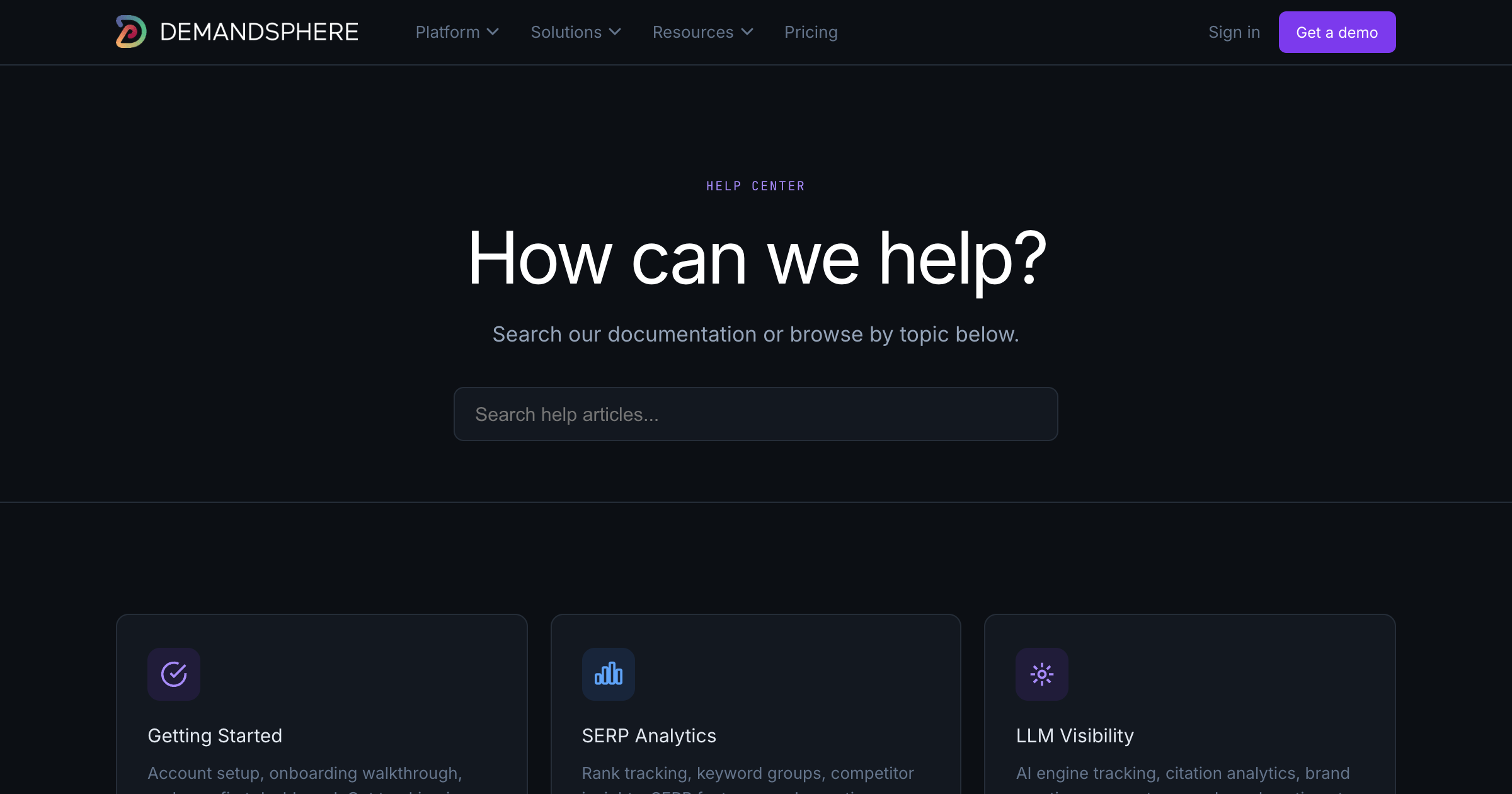 Help Center | DemandSphere