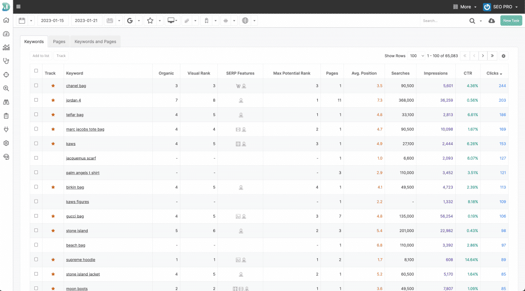 Google Search Console bulk export into our platform with all historical data