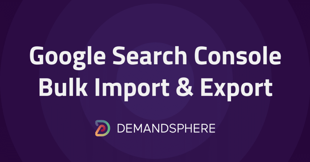 Google Search Console Bulk Export