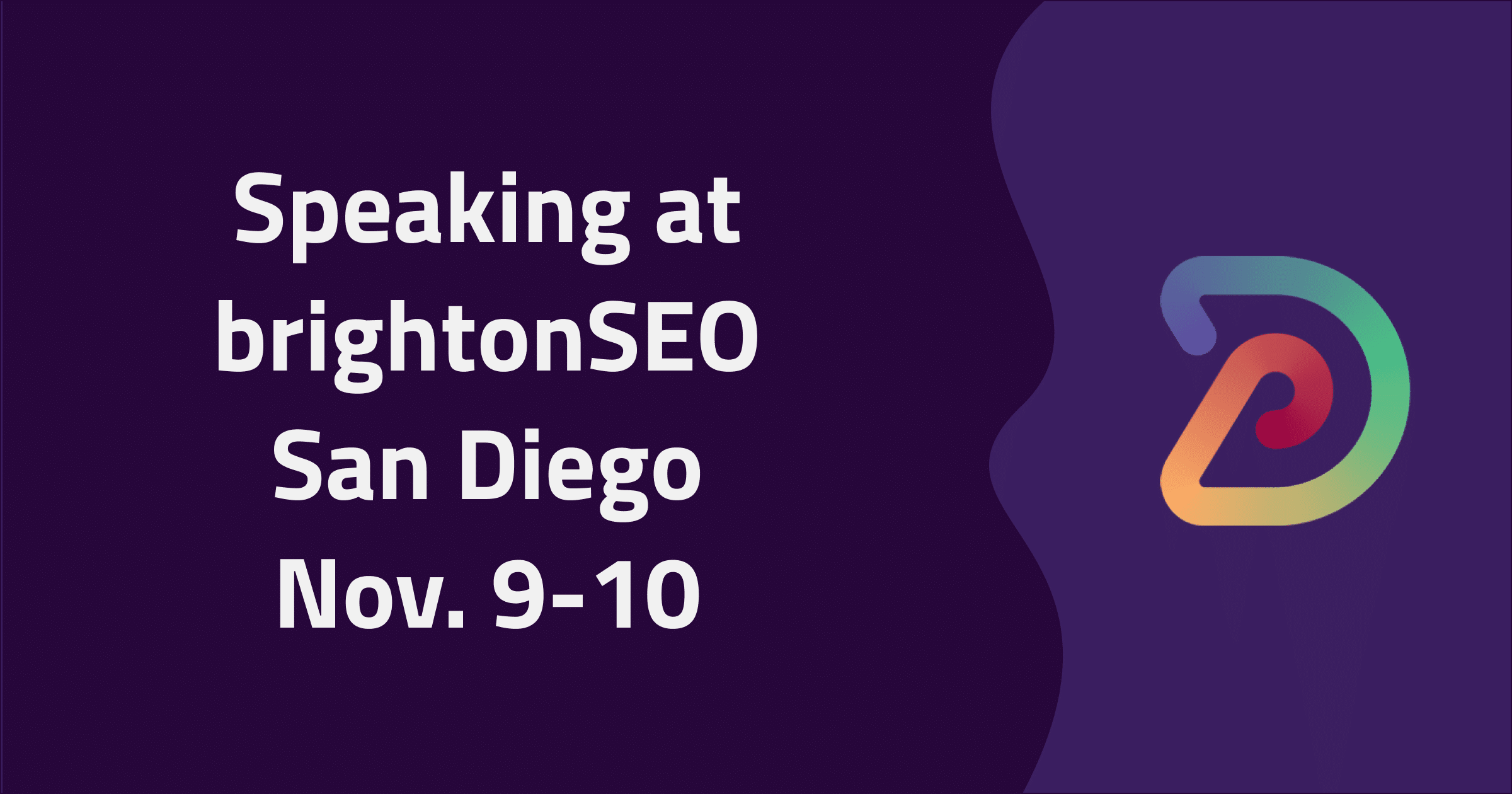 Speaking at brightonSEO